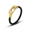 European-American Style Magnetic Oval Buckle Bracelet: PU Rope, Titanium Steel, 18k Gold, Handcrafted Jewelry Bangle Z218.