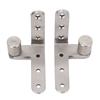 Door Pivot Hinges Heavy Duty Stainless Steel 270 Degree Rotating Inset Hinge Left Right Maximum Load 130lbs Silver Brushed