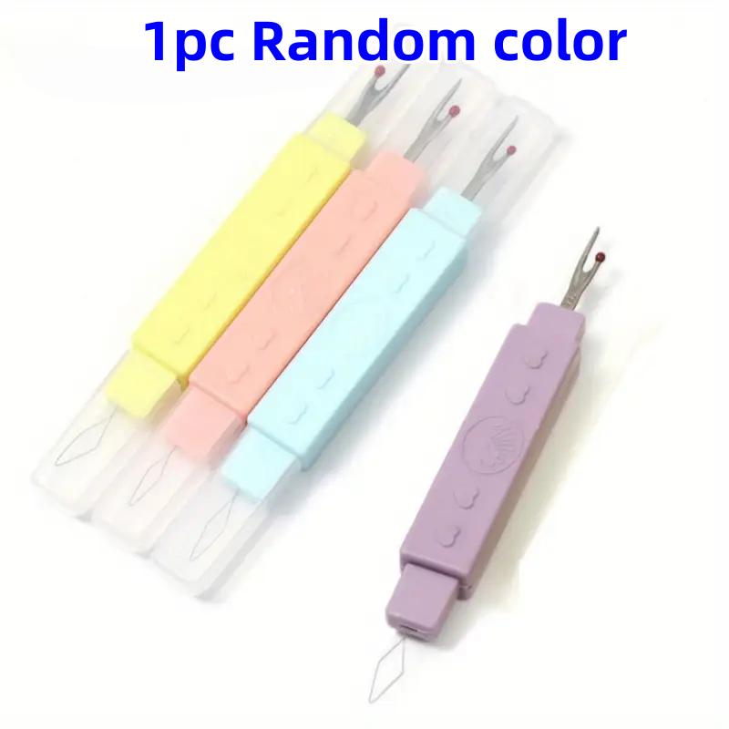 

2-in-1 Seam Ripper & Threader Set - Portable Sewing Kit with Eyelet Cutter, Cap, Easy Stitch Removal & Threading for Seniors
