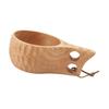 350ML Wooden Cup with Handle Portable Multifunctional Wood Mug Drinking Cup for Coffee Tea Milk Beverages