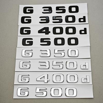 AAUX1 3D ABS Car Letters Logo G350 G350d G500 Sticker Rear Trunk Badge Emblem Decals For Mercedes Benz G350 G500 W463 Auto Accessories