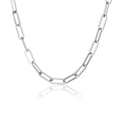 Colar para corrente Leon de aço inoxidável apenas Azuki acessório de moda Leon moderno mulheres, prata, hipoalergênico, aço, colar, gargantilha,