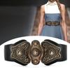 Ethnic Style Elastic Wide Belt Vintage Chic Waist Band Casual Trendy Ladies Dress Cummerbands Skirt Dress Coat Decor Accessories