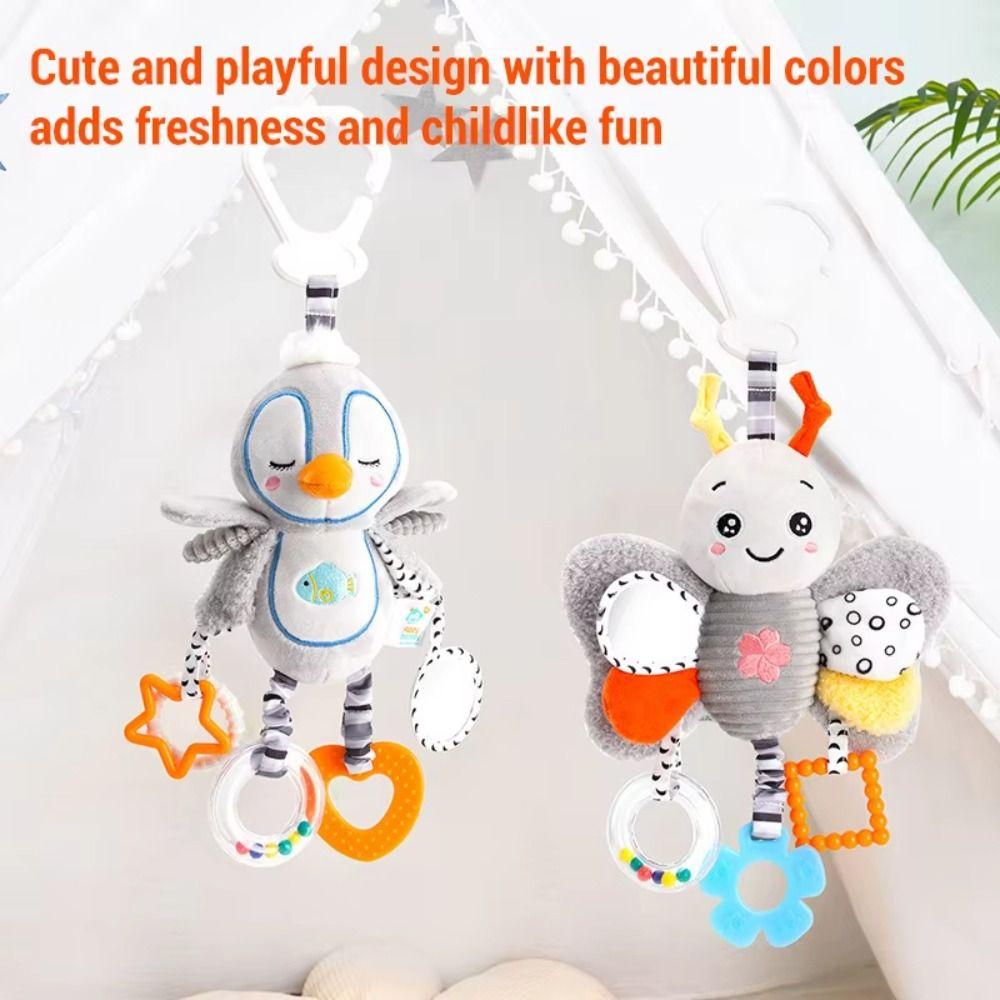 PP Cotton Newborn Rattles Plush Toys Early Education Plush Rattle Teether Toys  0-12 Months