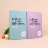 Family Dad/Mom Memory Notebook Share His/Her Life Story Guide Notebook  Recollection