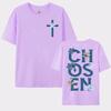 Chosen Floral Aesthetic Bible Verse T-shirts Women's Trendy Christian Clothing T Shirt Men's Fashion Retro Style Classic T-shirt