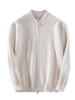 Men's Trendy Knitted V-Neck Cardigan Sweater with Double Zipper - Handsome Autumn/Winter Outerwear