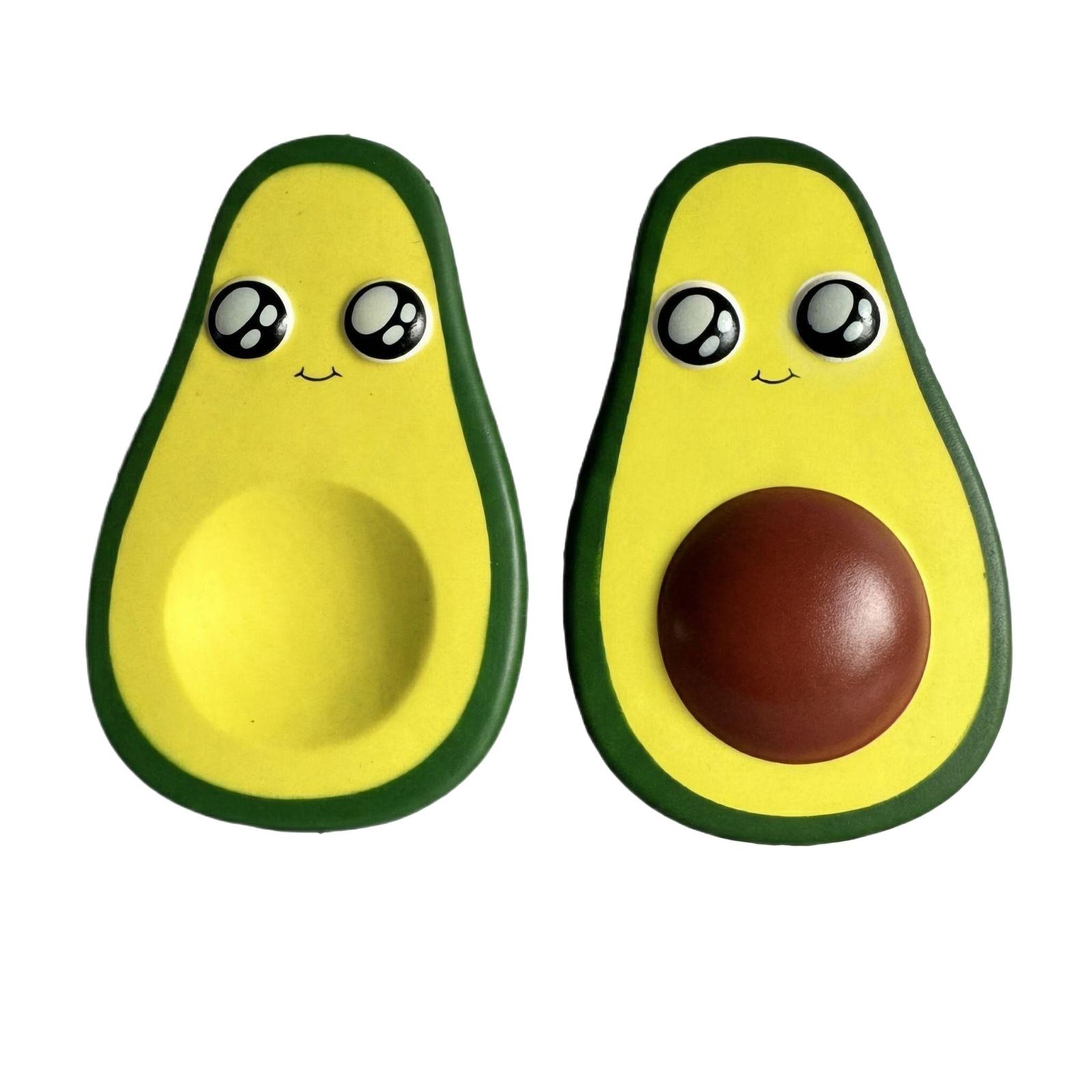 

Avocado Shaped Squeeze Toy Set with Cartoon Face Design Soft Foam Material for Stress Relief and Relaxation Use One Size