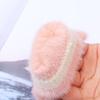 Fuzzy Convertible Mittens Fluffy Warm Fingerless Gloves with Flip Covers Winter Soft Half Finger Gloves for Women Texting Outdoor Driving