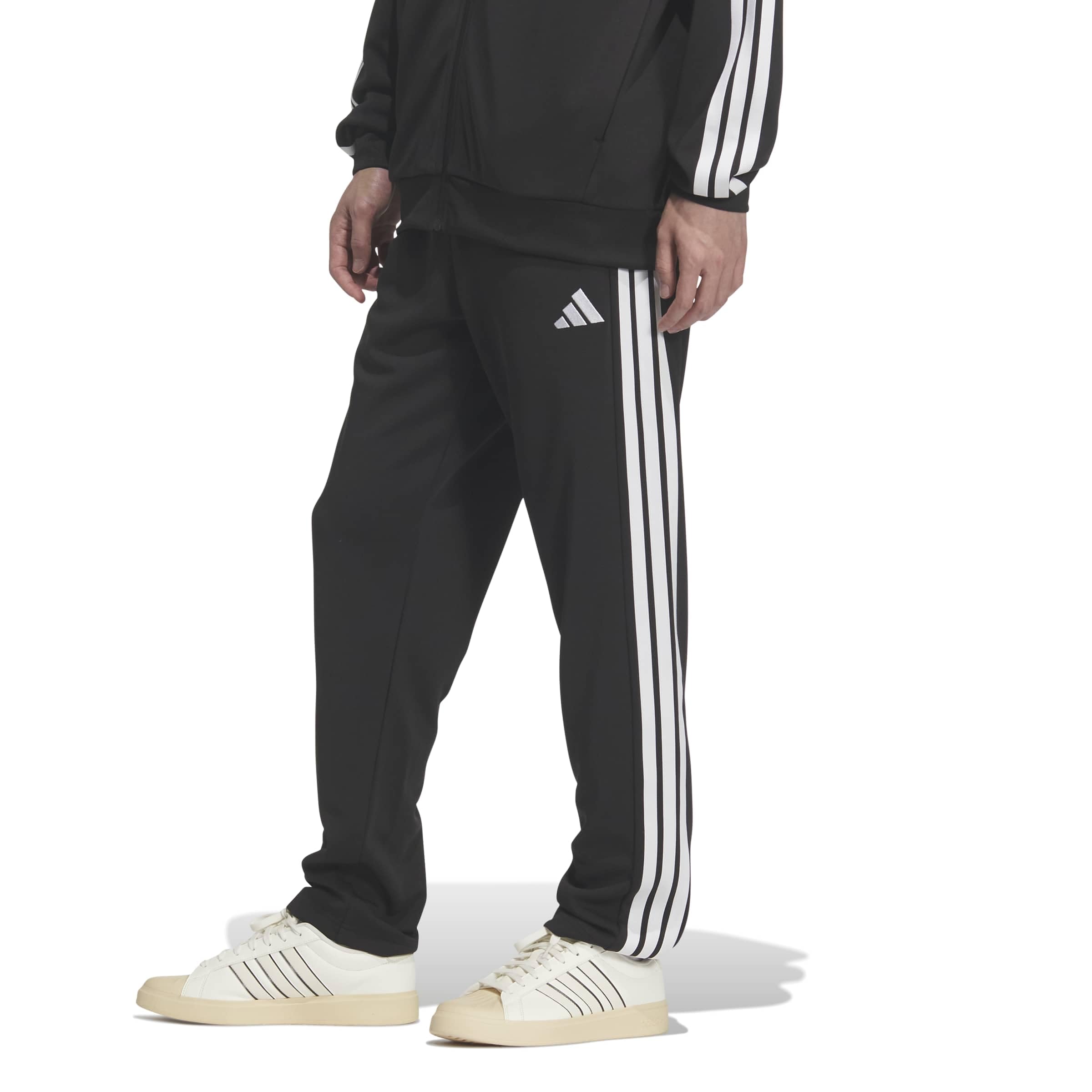Спортивные штаны Adidas Must Haves DP187 Размер S 3 полоски Мужские Черный/Белый (KR6434)