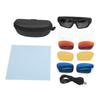 Camera Glasses 4K HD Smart Video Recording Sunglasses with 4 Pairs of Lenses for Hiking Cycling Riding