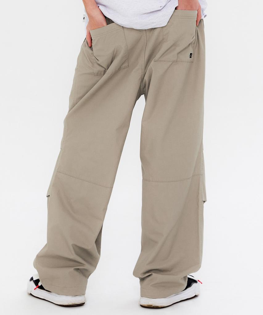 KULTE Cotton Wide Parachute Pants L.Beige