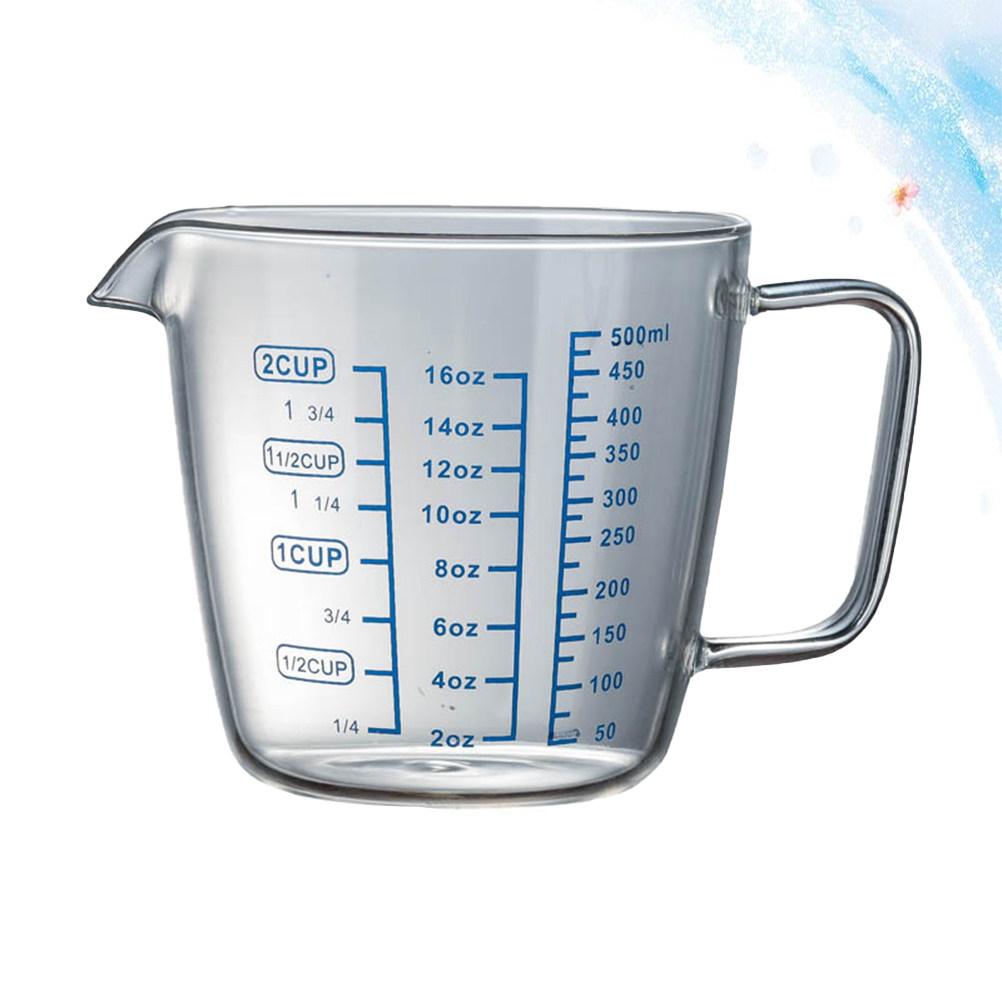 Measuring Cup High Borosilicate Glass 250Ml Heat Resistant Clear Scale Marking Portable Kitchen Baking Cooking