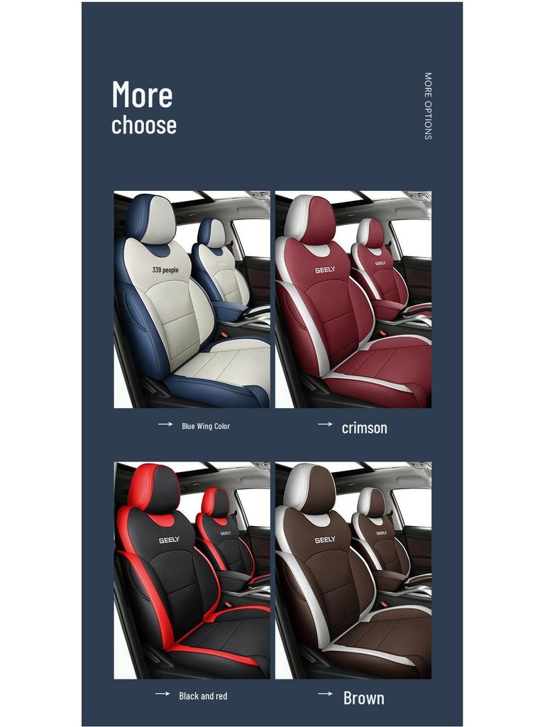 Boyue L Spezieller Autositzbezug 2023: Universelles Vollumfassendes Kissen für Alle Jahreszeiten