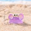 92MF Luminously Mini Crabs Statue Colorful Resins Decorative Piece For Shelf Or Desk