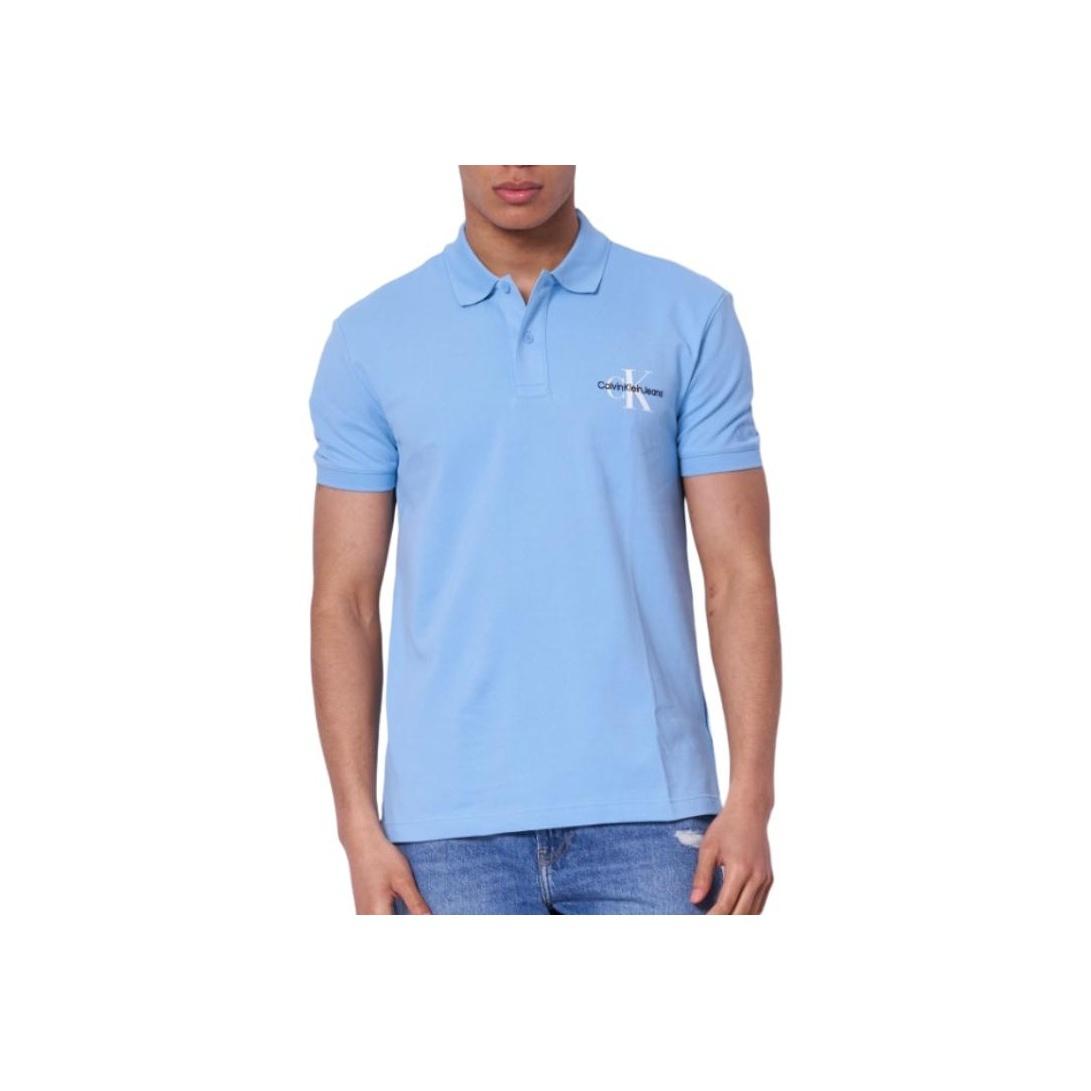 

Calvin Klein Рубашка поло с коротким рукавом и буквенным принтом, облегающая, мужская, синяя J30J323395-CEZ L