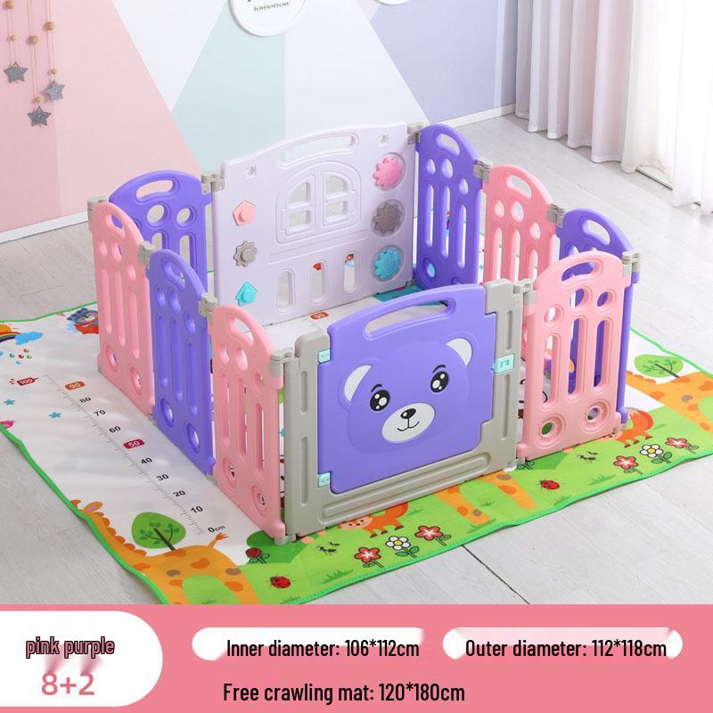 Baby Safety Playpen with Crawling Mat – Indoor Toddler Barrier