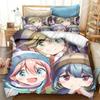 New 3D Print Anime Yuru Camp Bedding Set Duvet Covers Pillowcases Comforter Bedding Sets Bedclothes Bed Home Textiles