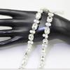 90cm Faux Pearl Rhinestone Ribbon Crystal Beads Chain Trim DIY Dress Shoes Decor
