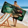 Captain Jack Print Beach Towel, Large Soft Quick Dry Towel for Beach Camping Swimming