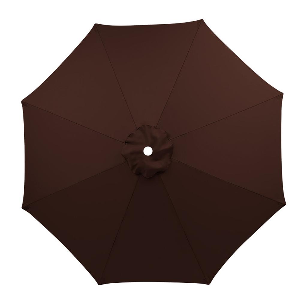 Large Outdoor Patio Umbrella with Durable Red Canopy, UV Protection, Wind Resistant, Easy Crank Lift, 8-Rib Frame for Garden, Deck, Poolside, Backyard