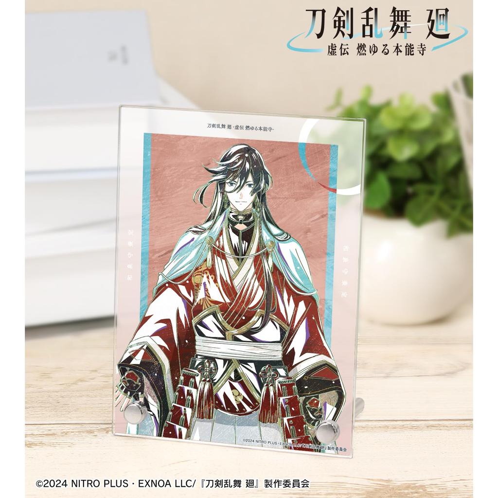 Anime Ranbu Kai Kyoden Burning Izuminokami Kanesada Touken Ranbu Kai Kyoden Burning Honnoji Ani Art 2nd Edition A6 Acrylic Panel "Touken Honnoji"