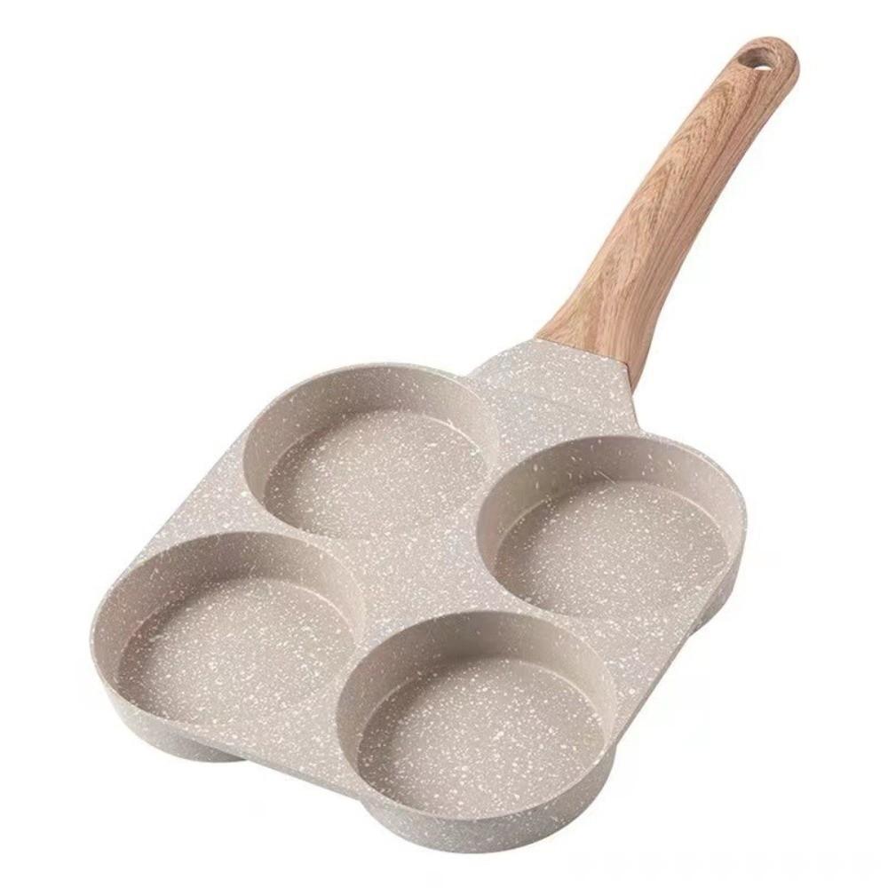 4 Holes Frying Pan Omelet Egg Frying Pan Cookware Non-Stick Pancake Pan  Gas Stove