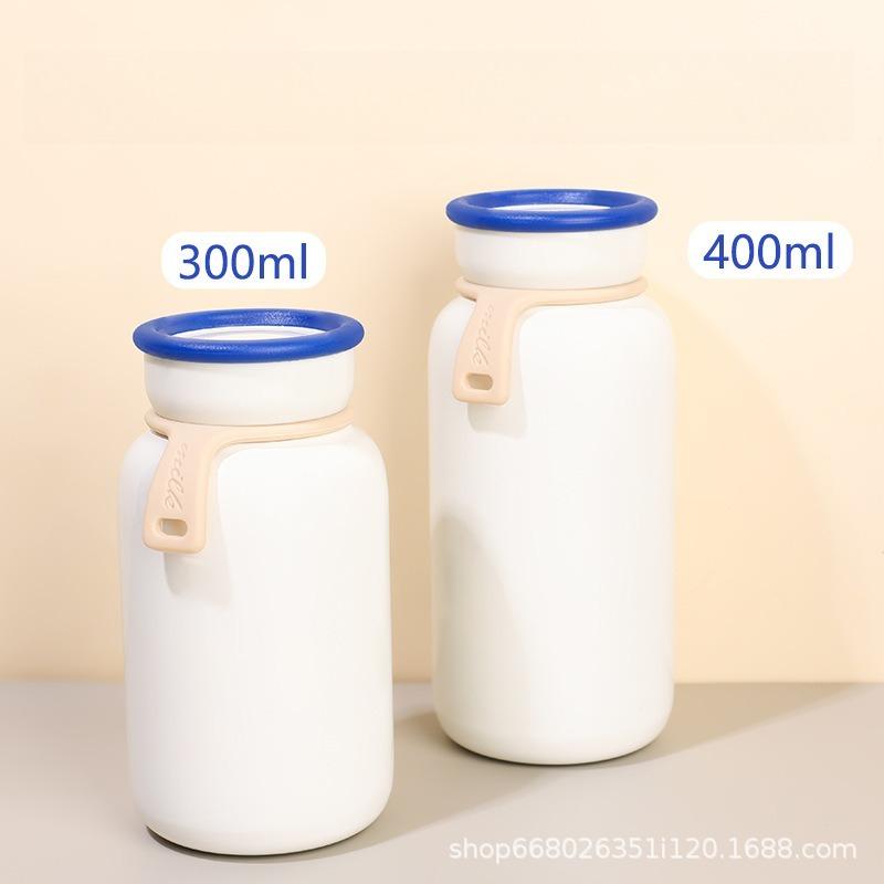 300/400ml Japanese-Style Thermos Hot Water Bottle Stainless Steel Milk Tumbler Vacuum Flask Double Wall Coffee Travel Cup