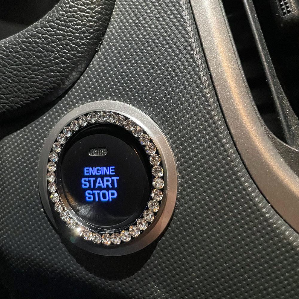 Cover Decorative Ring Car Start Decorative Circle Start Stop Engine Switch Button Decor