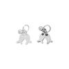 Sterling Silver Fish Pendant with Tassel Charm for DIY Bracelets/Necklaces