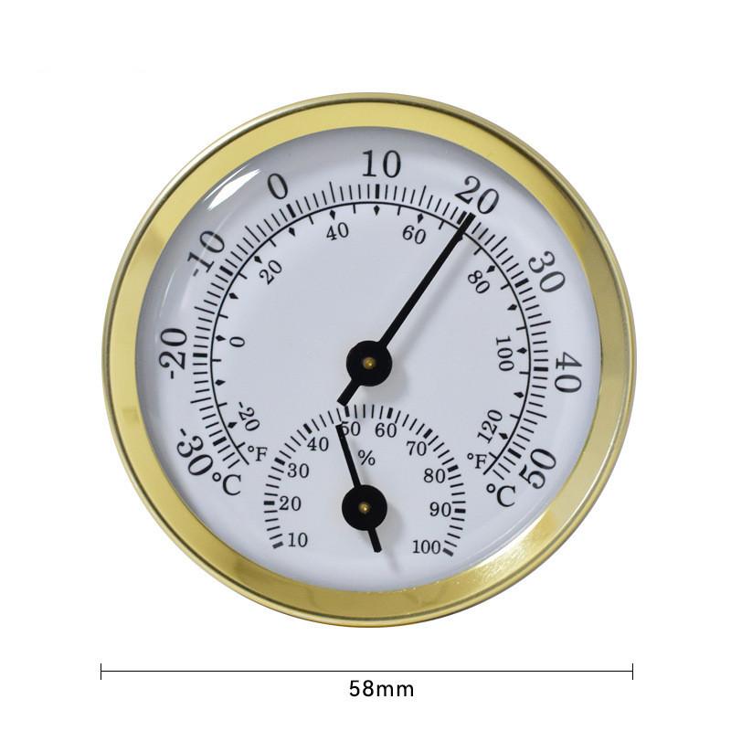 Mini 2 in 1 Thermometer Hygrometer Wall Mounted Mechanical Analog Temperature Gauge Humidity Meter