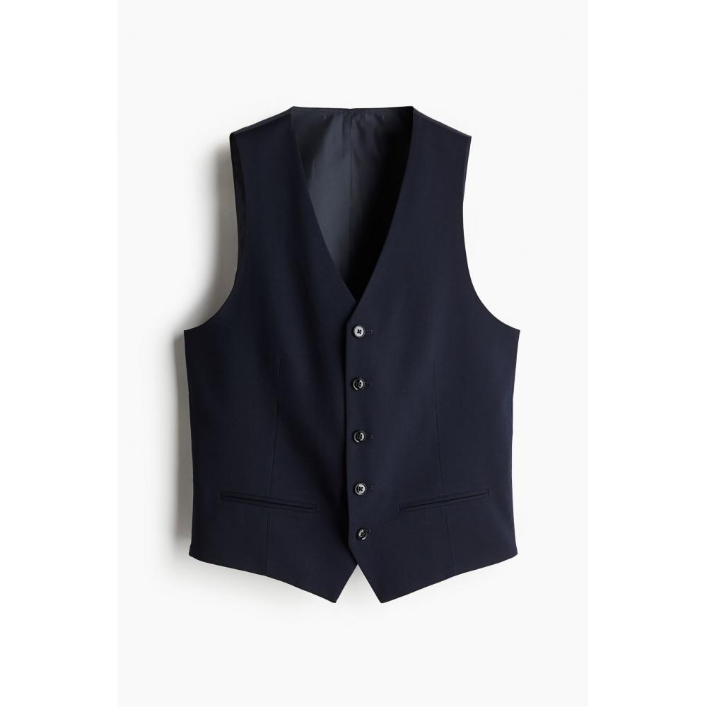

Жилет HM slim fit темно-синего цвета