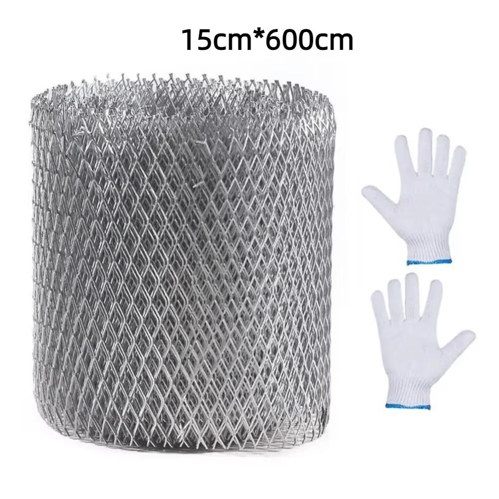 

Aluminum Mesh Guards Leaf Protector Protective Net Quality Gutter Covers Gutters 15cmx6m