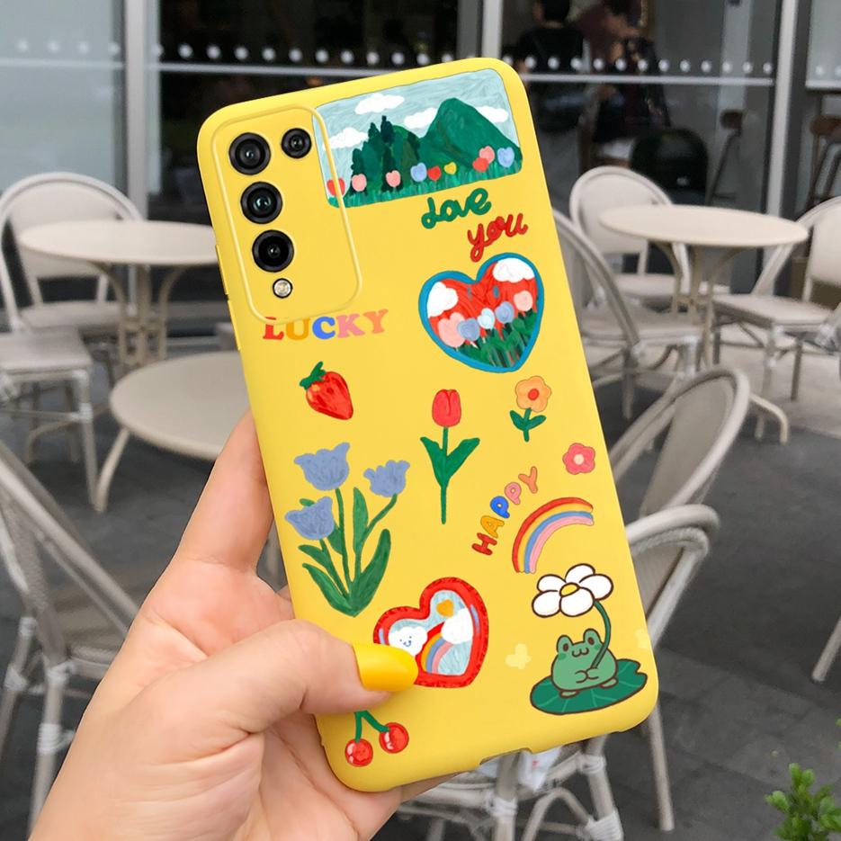 Luxury Art Painted Cover For Huawei Honor 10X Lite Case DNN-LX9 Soft TPU Phone Case For Honor 10X Lite 10 X Lite Back Cover Capa