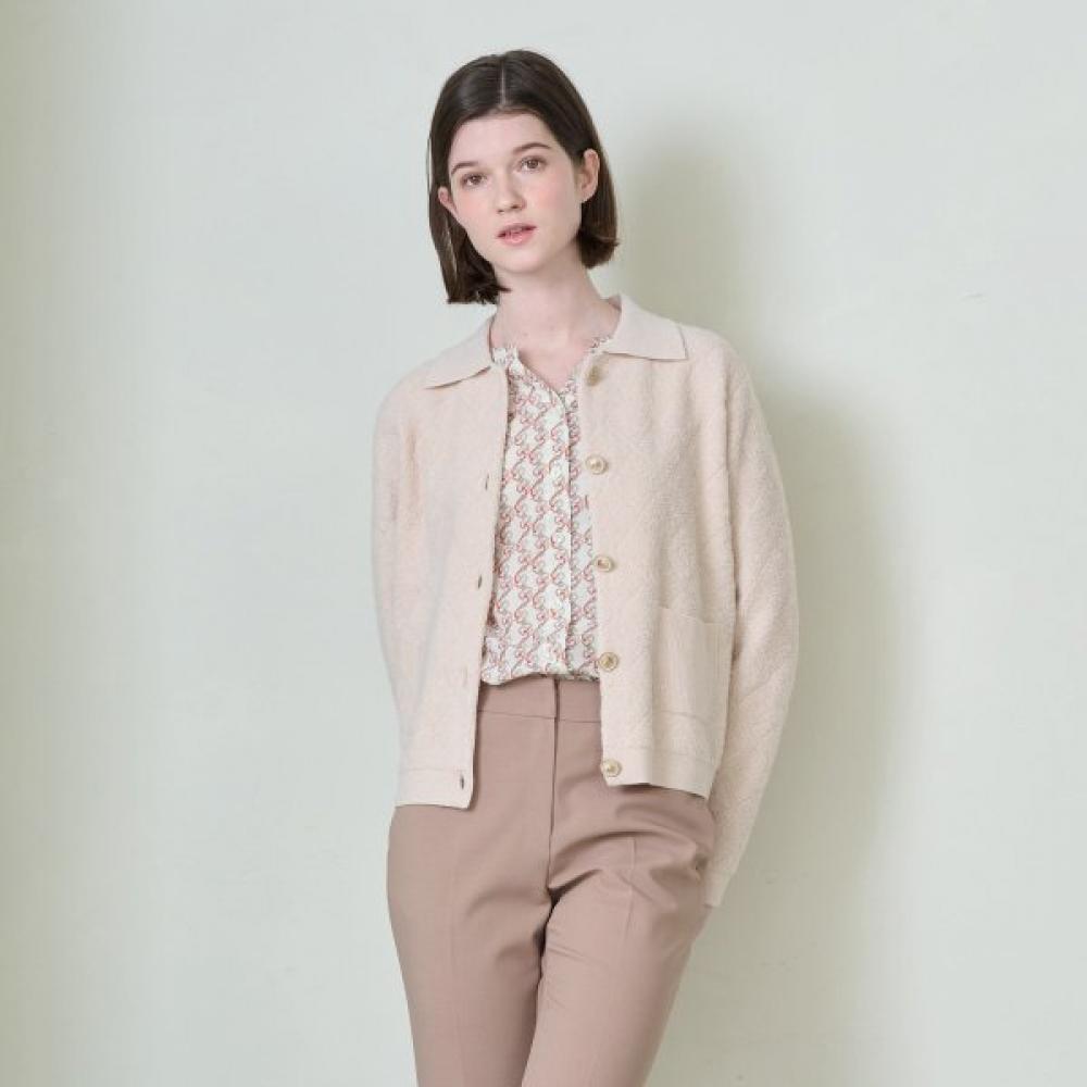 Bcbg Argyle Pattern Knit Cardigan B4s1k104 cream (14)/55