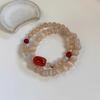 2025 New Chinese Style Women's Whitening Beaded Bracelet - Retro Ethnic, Layered, Literary, and Niche Ancient Design