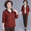 2026 Mom's Stylish Hooded Spring Jacket - Casual Plus Size for Middle-Aged & Elderly Women