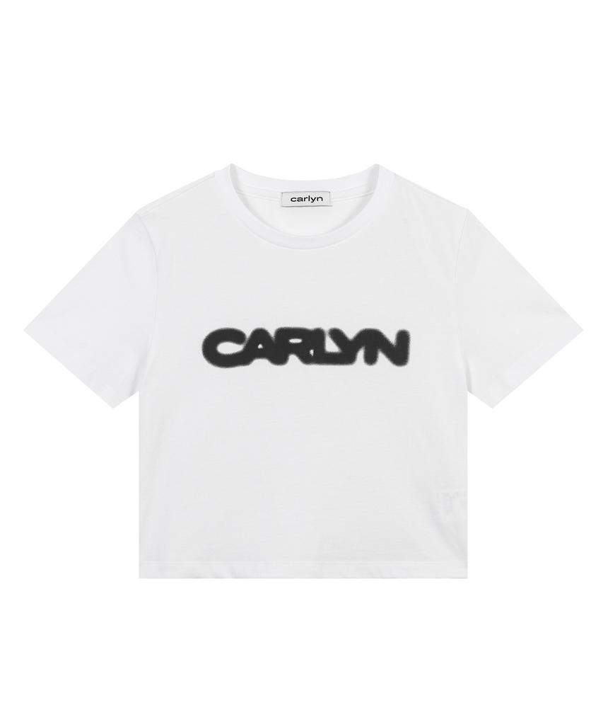 Kallin Blur Logo Crop T-Shirt T73101010 White