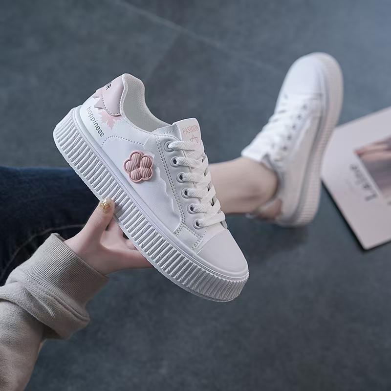 

Модные милые симпатичные туфли с круглым носком и плоской подошвой на толстой подошве, кроссовки для отдыха, новый узор, модная обувь для женщин, Zapatos De Mujer 40 розовый