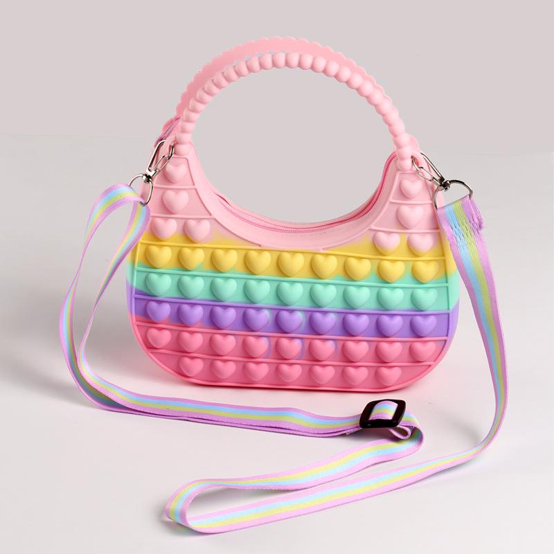 Silicone Handbag for Women Daily Use Casual Bag