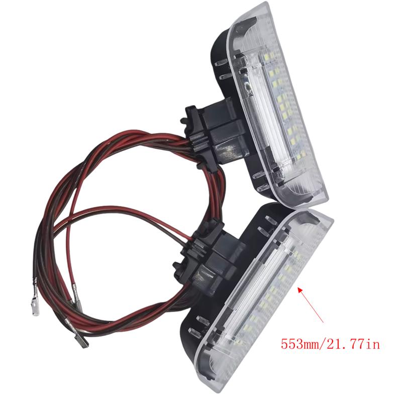 2Pcs Door Warning Welcome Courtesy Light LED Lamp Decorative Lamp for Golf 5 6 7 Mk5 Mk6 Mk7