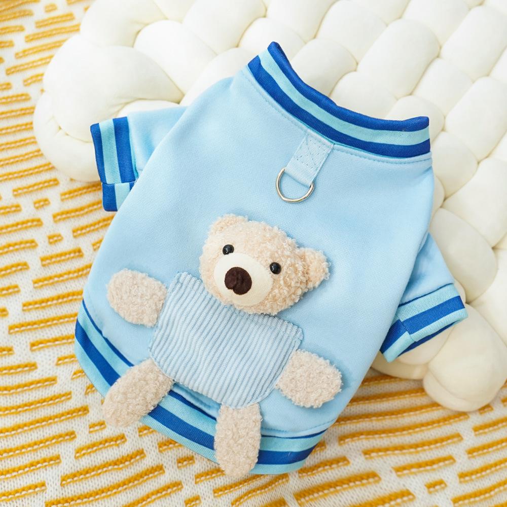 

Одежда для домашних собак осень и зима собачий бейсбольный джерси тедди чем медведь шнауцер кошка теплая кошачьи принадлежности спорт XXL (bust 57cm 15-10kg)