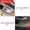 For Mercedes Benz E Class W213 2016 2017 2018     ABS Carbon Fiber Texture Window Switch Button Frame Cover Trim