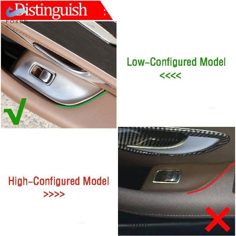 For Mercedes Benz E Class W213 2016 2017 2018     ABS Carbon Fiber Texture Window Switch Button Frame Cover Trim