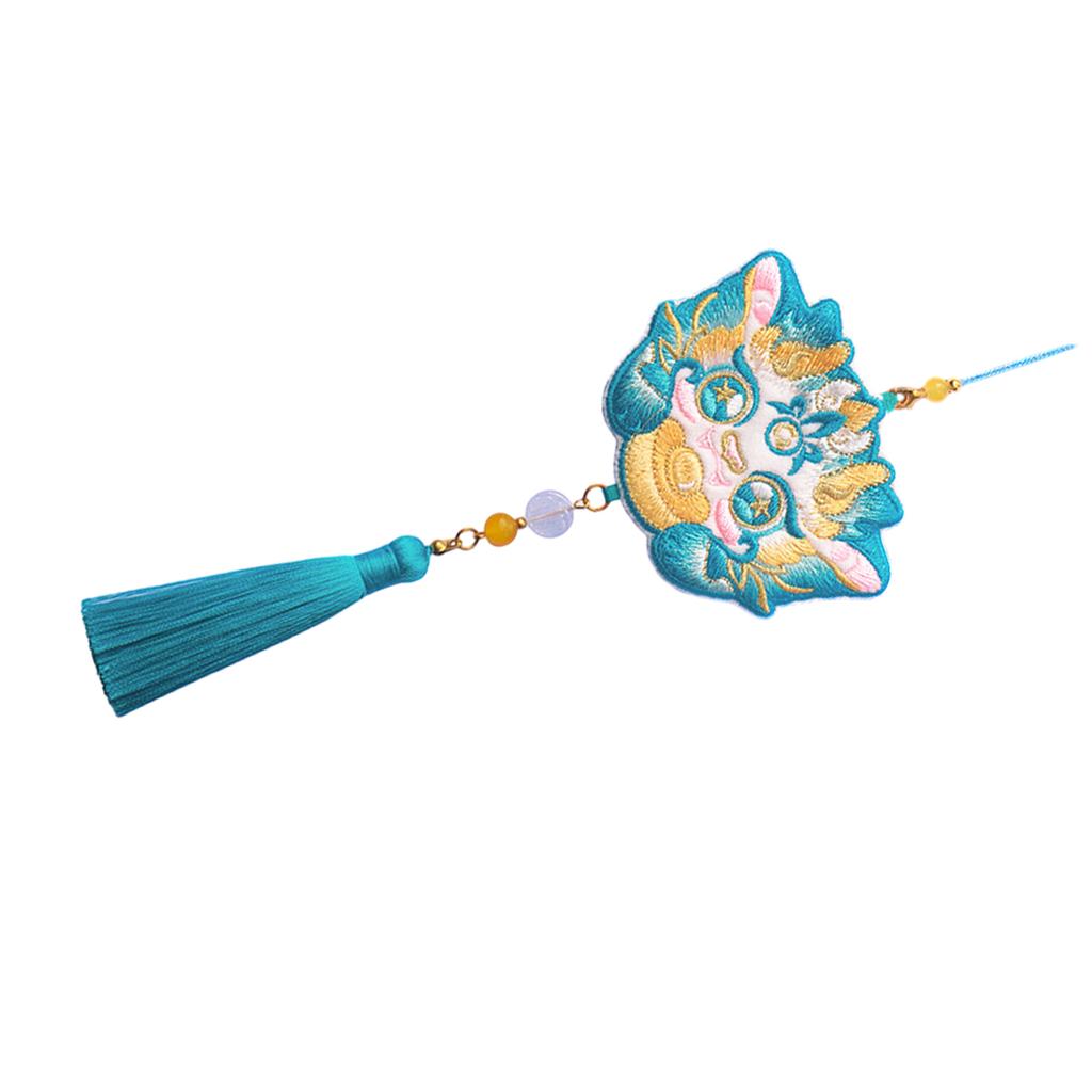 Empty Sachet Bag Chinese Dragon Year Cute Sachet with Tassel Embroidered Sachet Bag Jewelry Pouch Bag Hanfu Accessories