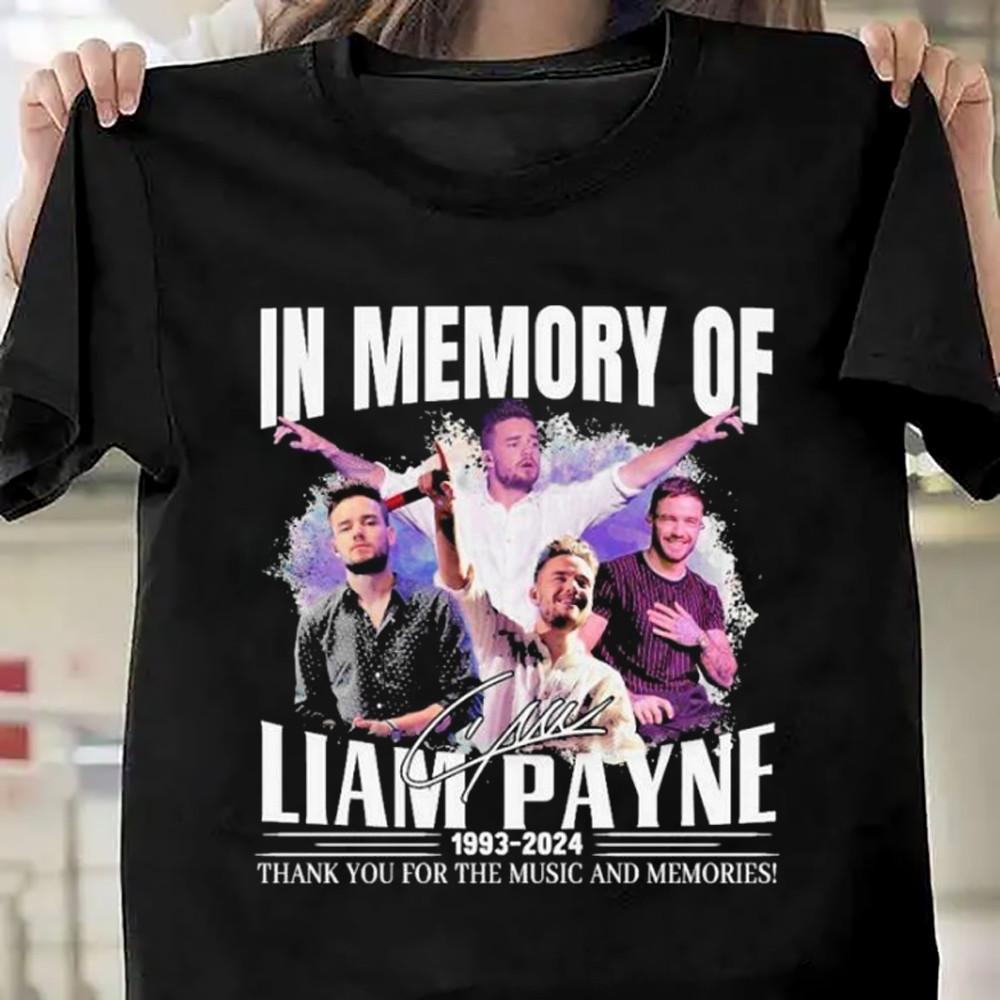 

Liam Payne Singer Thank you for the music Shirt Unisex Concert S-5XL LO316 Unisex T-Shirt XXXXL