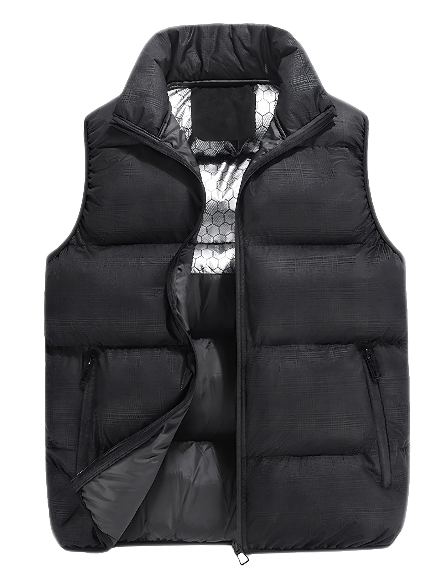 

Пуховый жилет Maeau Down Plus Loose Graphene Perfect for and Casual Размер M Мужской жилет, Утепленный, Теплый, Толстый, Легкий, Воротник-стойка, Без рукавов, Размеры, Посадка, чёрный