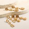 MamacitaSlay 316L Stainless Steel Spiral Irregular Dangle Earring 18K Gold Plated Waterproof Jewelry For Women Trendy Earrings