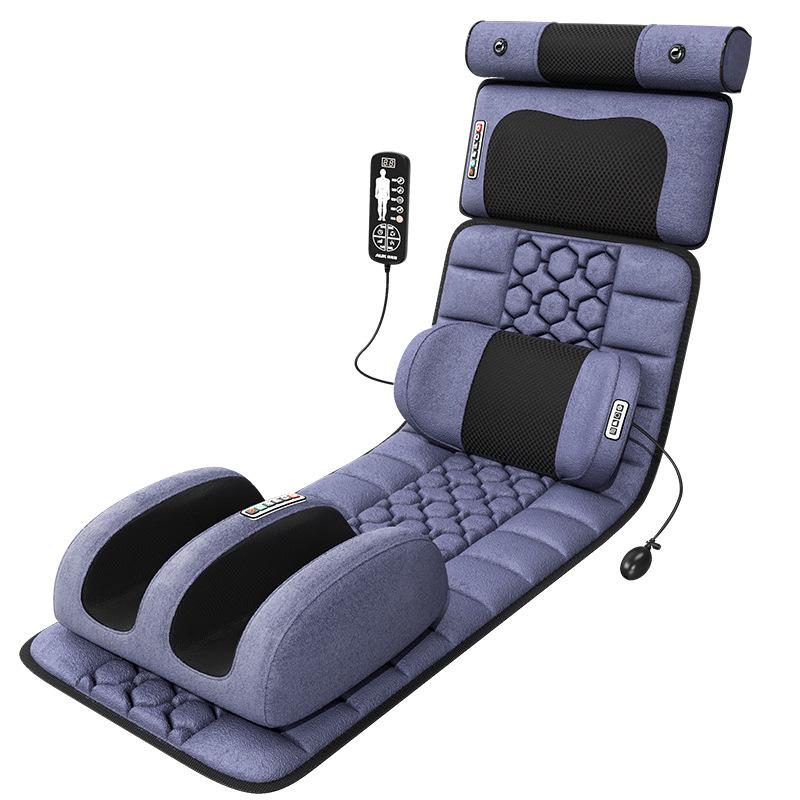 All-Body Multi-Function Electric Massage Mat: Neck, Shoulder, Back, Waist, and Cervical Spine Hot Compress Recliner
