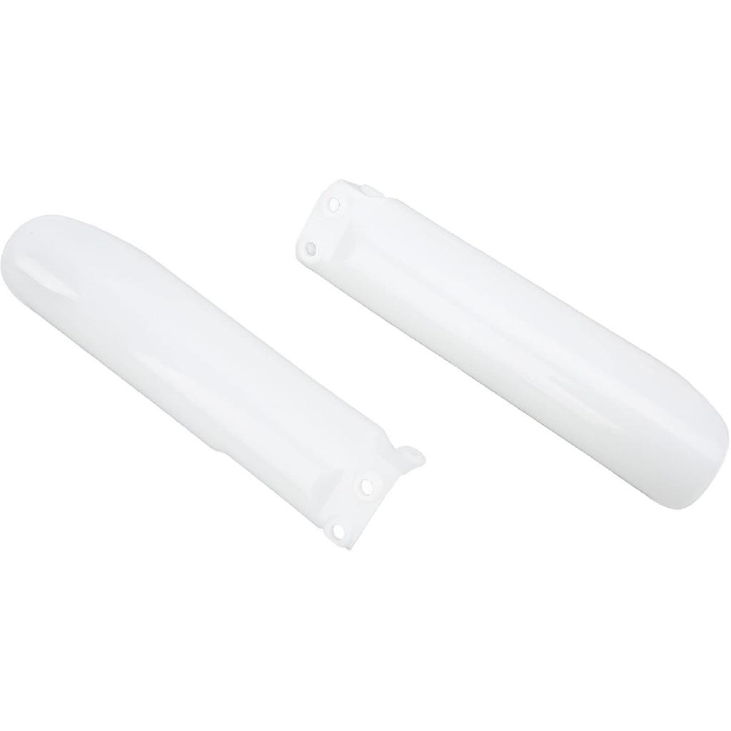 Front Fork Cover,Motocycle Fork Guard Protector White Front Shock Guard Cover Replacement for CR125 CR250 CE500 CRF450 CRF 250